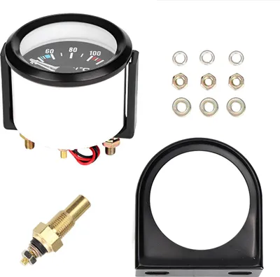 Image de Thermomètre à eau à LED, haute sensibilité claire avec 40-120 ℃ thermomètre lumière bleue pour la voiture