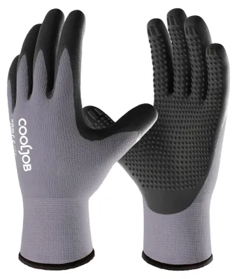 Productafbeelding van 3 Paar Nitril Werkhandschoenen voor Mannen, Ademend en Antislip