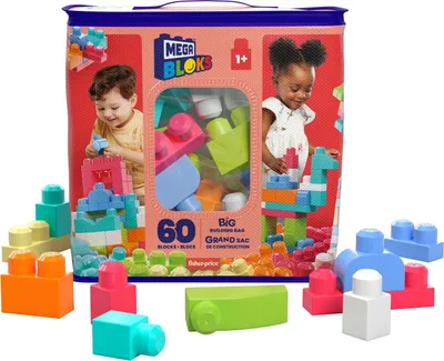 Immagine prodotto di Borsa per blocchi da costruzione Mega Bloks rosa (60 pezzi)