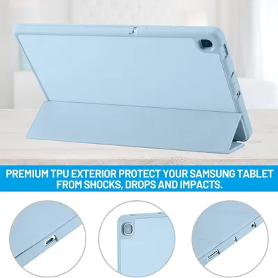 Obrázok produktu pre Techsuit Flex Trifold ochranné puzdro (s držiakom na pero) - Samsung Galaxy Tab S6 Lite (2020/2022/2024) - Sky Modrá