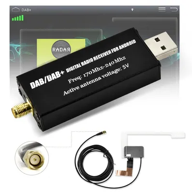 DAB/DAB+ Adapter für Android Autoradio, USB, inkl. Antenne