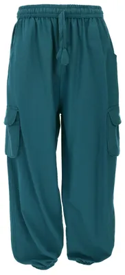 Produktbild von Uni Yogahose, Baumwoll Goa Hose, Wohlfühlhose - Blau, Herren, Baumwolle, Größe: L
