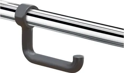 Produktbild von Delabie WC-Papierhalter f. Stützgriff D32-34mm Nylon grau