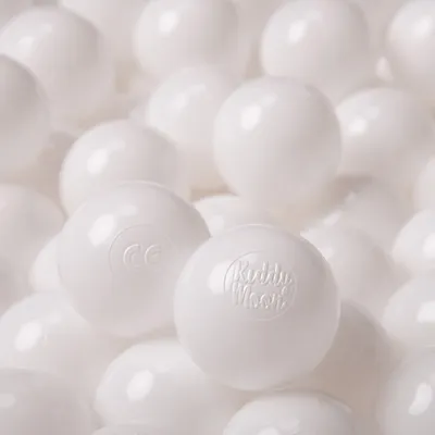 Produktbild von KiddyMoon Bälle für Bällebad 1200 St ∅6cm - Kinder bällen Bälle für Kinder Bällebad bälle Plastikbälle Spielbälle baby Spielball - Weiß