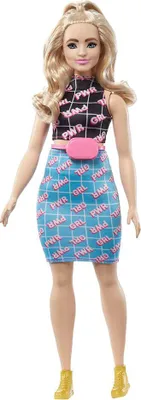 Produktbild von Barbie Model - schwarz-blaues Kleid mit Niere HJT01 TV
