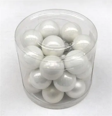 Produktbild von Christbaumschmuck Kaemingk Mini Weihnachtskugeln Glas Ø25mm weiß 24St.