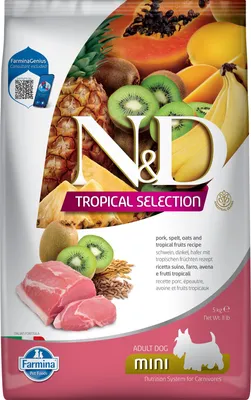 Productafbeelding van Farmina Pet Food 8010276042286, Volwassen dier, Geschikt voor alle rassen, Ingrediënten: Vlees (varkensvlees), 5 kg