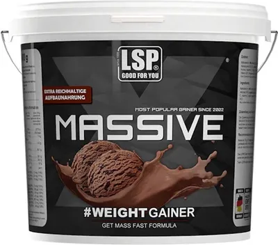 Produktbild von LSP MASSIVE X® Weight Gainer, DoubleChocolate