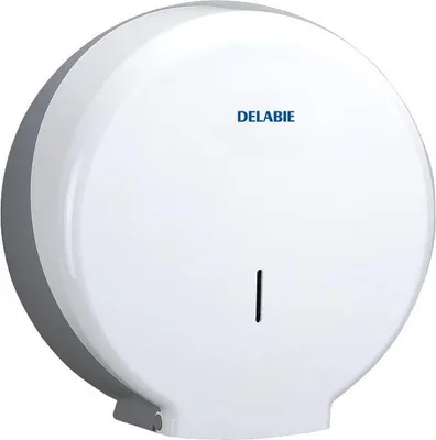 Produktbild von Delabie WC-Papierhalter HYPERECO f. Papierro. 400m ABS weiß
