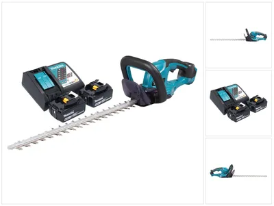 Zdjęcie produktu dla Makita DUH 507 RG2 Akumulatorowe nożyce do żywopłotu 18 V 50 cm + 2x akumulator 6,0 Ah + ładowarka