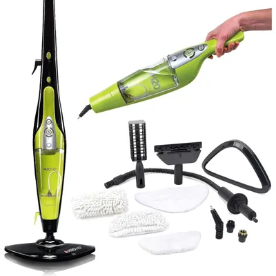2-in-1 Dampfreiniger 1500W, 450 ml Tank, Wasserfilter, chemiefrei