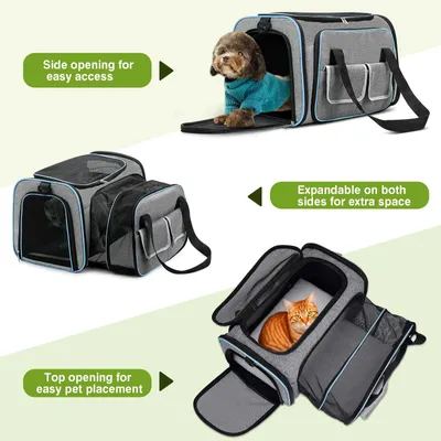 Image de Sac de transport pliable pour petits chiens et chats