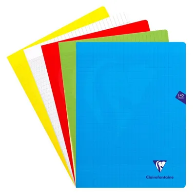 Immagine prodotto di Clairefontaine - quaderno Mimesys per formato A4+, 140 fogli, copertina in PP, Seyès, colori assortiti