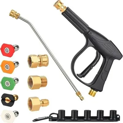 Zdjęcie produktu dla Pistolet do mycia ciśnieniowego 3000 psi zestaw 5 dysz czyszczenia