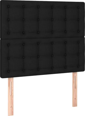 Produktbild von vidaXL Kopfteil Schwarz 80x5x118/128 cm Stoff