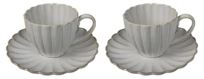 Produktbild von Bricard Paris Espressoset 4-teilig – 2 Tassen + 2 Untertassen – 125 ml