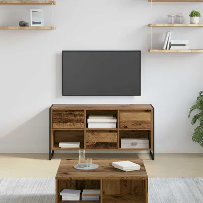 Zdjęcie produktu dla Maison Exclusive - Komody RTV, wymiary: 100 x 36 x 49,5 cm, wykonane z recyklingowanego drewna i płyty wiórowej