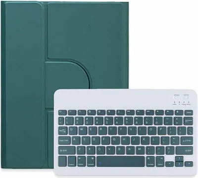 Immagine prodotto di INF Custodia con tastiera Bluetooth verde scuro per iPad 10.2/10.5