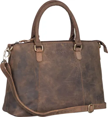 Produktbild von ROYALZ "Payton" Elegante Lederhandtasche Damen Echtleder Klein Vintage Henkeltasche Ledertasche Frauen
