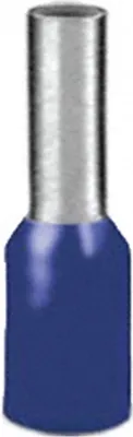 Image de 100 x Assortiment d'embouts - BLEU- isolés - 2,5qmm / 2,5mm² longueur 8 mm