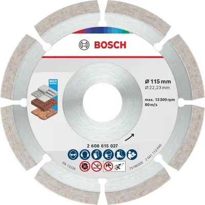 Zdjęcie produktu dla Tarcza diamentowa wielomateriałowa, 115 x 22,23 x 7 mm, 10 sztuk.