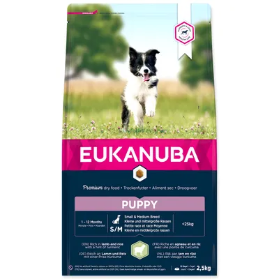 Obrázok produktu pre EUKANUBA Puppy Small & Medium Breed Lamb 2,5 kg