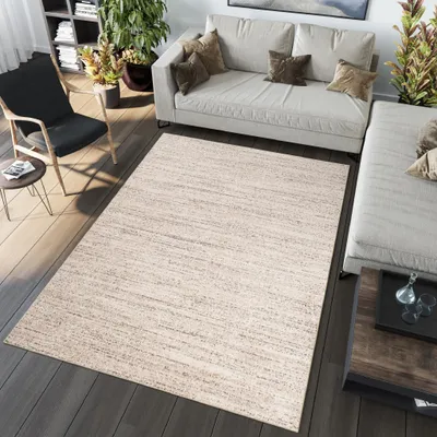 Image de Tapis Salon Chambre à coucher Modernes Chinés Design Beige Crème Oekotex 300 x 400 cm