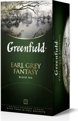 Produktbild von Greenfield Earl Grey Fantasy, Aromatisierter Schwarzer Tee 25 Teebeutel