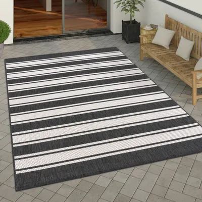 Immagine prodotto di Tappeto da esterno Tessuto piatto effetto sisal con bordino Resistente ai raggi UV Robusto Dimensioni 200x280 cm