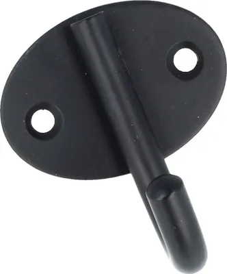 Produktbild von Mantelhaken Schwarz matt Kleiderhaken York Garderobenhaken Handtuchhalter Wandhaken