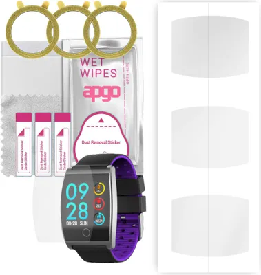 Produktbild von apgo 3 Stück Schutzfolie, klar, kompatibel mit Garett Sport 22 Smartwatch, Hydrogel Displayschutzfolie mit Positionierhilfe, Displayfolie, robust und kratzfest