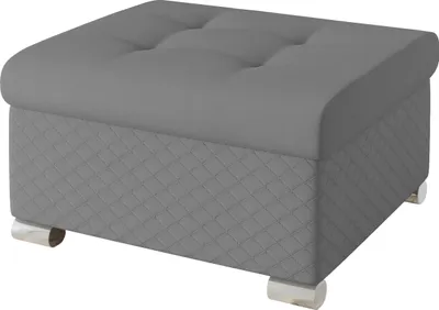 Produktbild von MIRJAN24 Polsterhocker Niko Klein, Stilvoll Sitzhocker vom Hersteller, Moderne Hocker (Farbe: Uttario Velvet 2972-U03 + Uttario Velvet 2972)