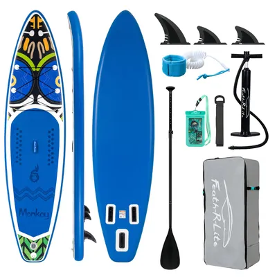 Image de Planche de stand up paddle gonflable, conception légère, utilisation polyvalente, SUPFR02D