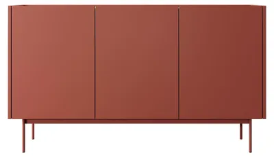 Immagine prodotto di Credenza Color K-144 Cassettiera 144x37x83cm senza maniglie in Vetroceramica rovere rosso Linea