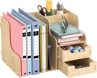 Immagine prodotto di Scaffale in legno da ufficio con ripiano per l'ufficio