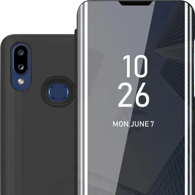Immagine prodotto di Cadorabo custodia per telefono cellulare per Samsung Galaxy A10s / M01s in nero Cover Backcover Custodia protettiva Custodia a libro