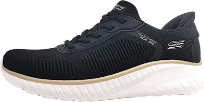 Productafbeelding van Skechers Bobs Squad Chaos-Current Sportschuhe Damen Trainingsschuhe Slipper Schwarz Freizeit