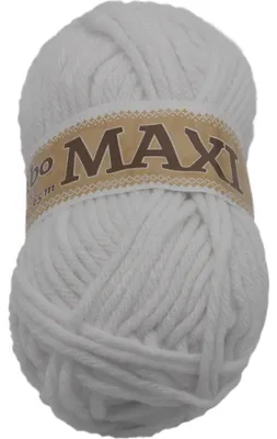Obrázek produktu pro Příze JUMBO MAXI - 100 g, 65 m - Bílá