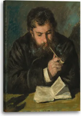 Produktbild von Leinwandbild (60x80cm): Claude Monet - Selbstportrait (1872), echter Holz-Keilrahmen inkl. Aufhänger, handgefertigt in Deutschland