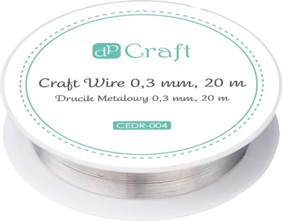 Zdjęcie produktu dla Drucik Metalowy 0,3 Mm, 20 M - Srebrny 6464 A'6