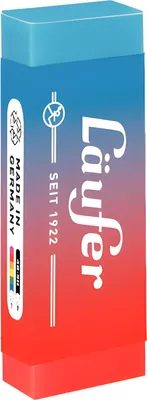 Produktbild von Radierer Läufer Plast Color zweifarbig, Kunststoff