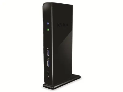 Obrázek produktu pro ICY BOX IB-DK2241AC - Kabelgebunden - USB 3.2 Gen 1 (3.1 Gen 1) Type-A - 3,5 mm - 10,100,1000 Mbit/s - Schwarz - 5 Gbit/s