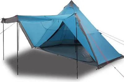 Produktbild von vidaXL Tipi-Familienzelt 8 Personen Blau Wasserdicht
