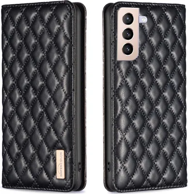 Produktbild von Galaxy S21+ 5G Hülle, Elegant Bookstyle Flip Leder Kartenfächer Schutzhülle mit Ständer für Samsung Galaxy S21 Plus 5G Schwarz