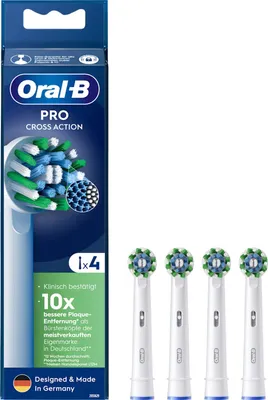 Produktbild von Oral-B Pro CrossAction 4er Aufsteckbürsten