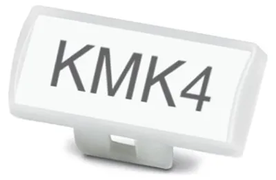 Productafbeelding van Phoenix 1005305, kunststof kabelmarkering, KMK 4, met bevestigingsband voor inlegplaatjes, 40x17 mm