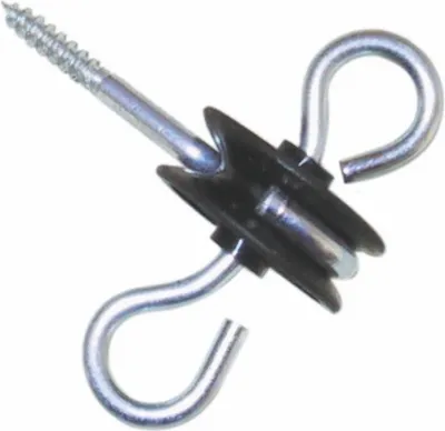 Produktbild von Torgriff Isolator Isolatoren Weidezaun mit 2 Einhängösen 6 mm