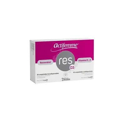 Produktbild von Actifemme Resveratrol RESD3 | Vitamin D 30 Tabletten