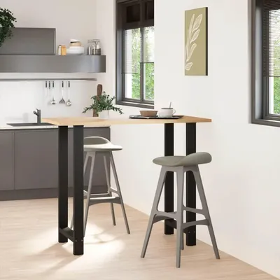 Obrázek produktu pro vidaXL Nohy barového stolu černé 2 ks 60x(110-111) cm ocelové