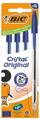 Immagine prodotto di BIC Cristal Original Blu Penna a sfera Medio 4 pz